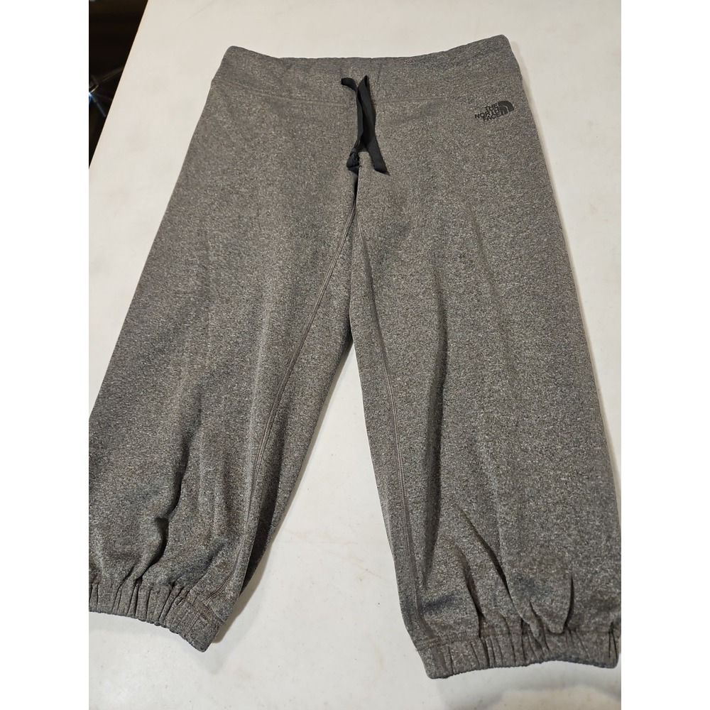 The North Face Cropped Capri Sweatpants Womens Size S Gray 19"Inseam (1983